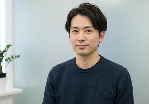 ３０代男性の上半身